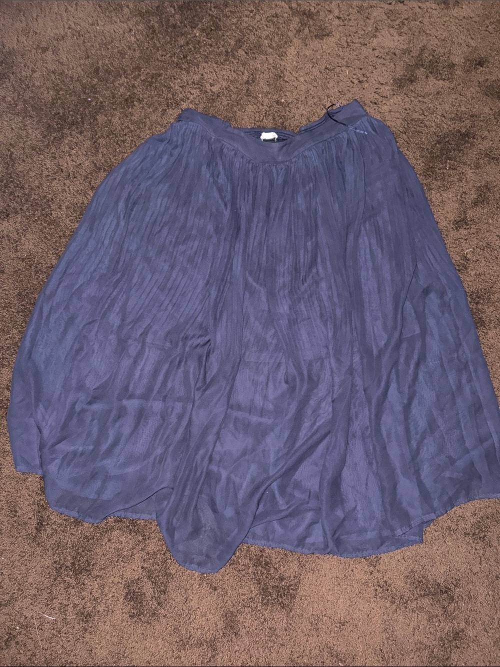 Maison Jules Navy Blue Circle Skirt